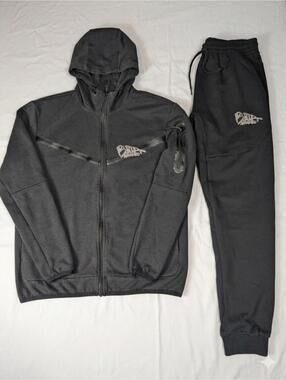 Butta Approved Men’s Black Tech Tracksuit Set 2XL Hoodie Joggers READ DESC